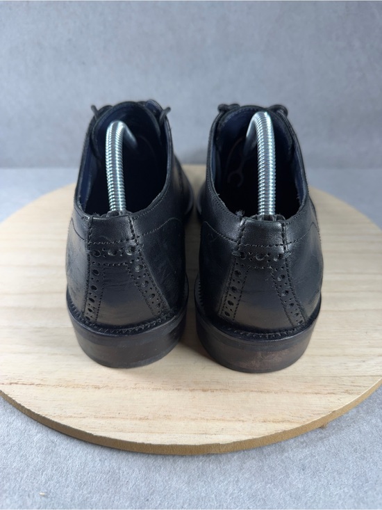 Cole Haan Men’s 10 M Black Leather Wingtip Derby Oxford Dress Shoes Brogue main image 5